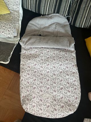 Bolso y sacos para carro de bebé floral