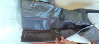 BOTAS ALTAS MUJER BRUNO PREMI PIEL GRIS CREMALLERA