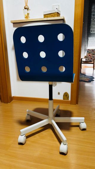 Silla de escritorio infantil azul