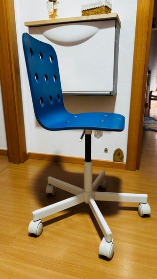 Silla de escritorio infantil azul