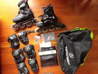 Patines en línea Fila Fitness Negro/Rosa