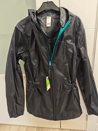 Cortavientos Quechua Negro Talla XS