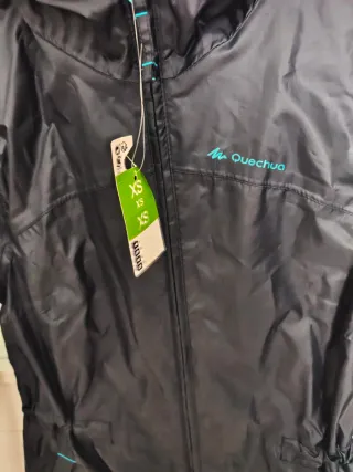 Cortavientos Quechua Negro Talla XS