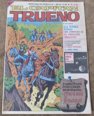 7 TEBEOS DE CAPITAN TRUENO EXTRA.