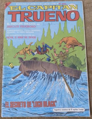 7 TEBEOS DE CAPITAN TRUENO EXTRA.