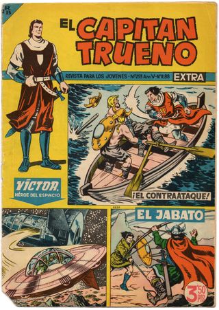 7 TEBEOS DE CAPITAN TRUENO EXTRA.