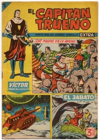 7 TEBEOS DE CAPITAN TRUENO EXTRA.