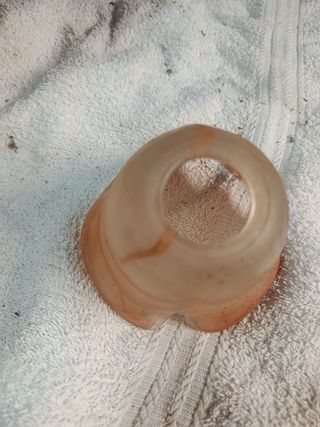 Tulipa de lámpara de cristal naranja