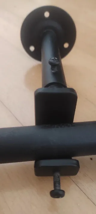 Barra de cortina 110 cm negra