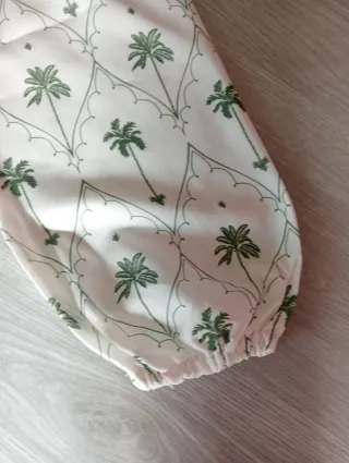 Vestido primaveral estampado palmeras