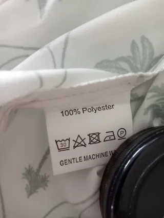 Vestido primaveral estampado palmeras