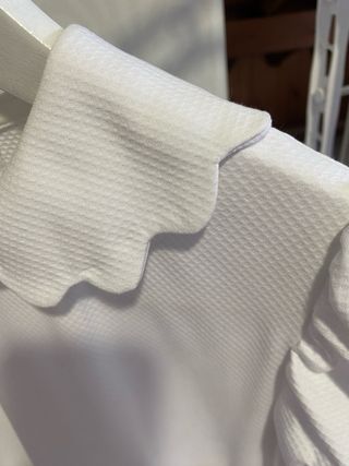 Vestido Comunión Piqué Blanco Talla 115 cm