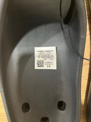 Chanclas Under Armour Negras Talla 44/45