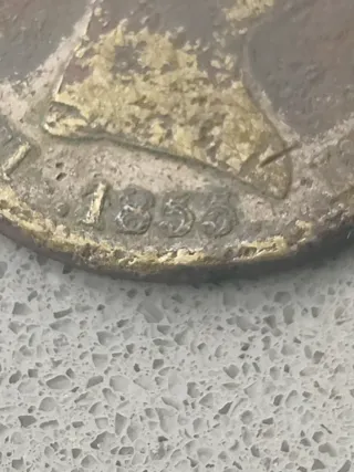 Moneda 10 Reales Española Antigua