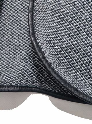 Massimo Dutti/ Cárdigan poncho de punto gris S