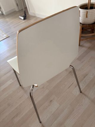 Juego 4 Sillas Vilmar Ikea Cojines Grises