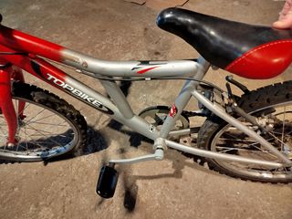 Bicicleta TOPBIKE Roja y Plateada