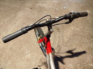 Bicicleta TOPBIKE Roja y Plateada