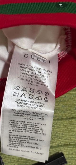 Conjunto Gucci Blanco y Rojo