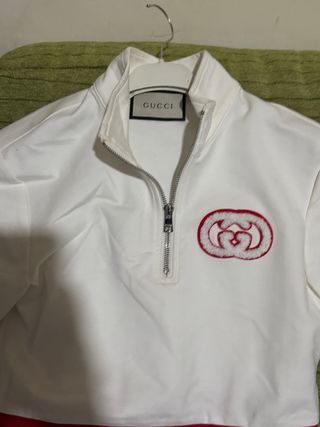 Conjunto Gucci Blanco y Rojo