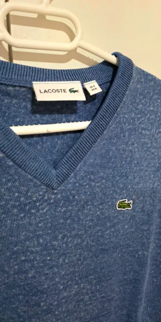 Jersey Lacoste ORIGINAL Azul nubecita TM (T4)
