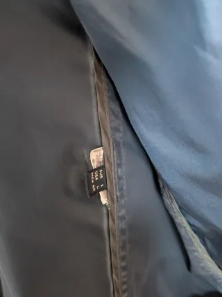 Chubasquero Massimo Dutti azul marino hombre