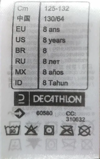 Mono de esquí infantil talla 8