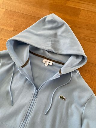 Sudadera Lacoste azul con cremallera