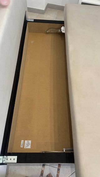 Sofá Cama Beige con Almacenamiento  y cojines