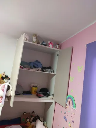 Litera tren con armario y cajones