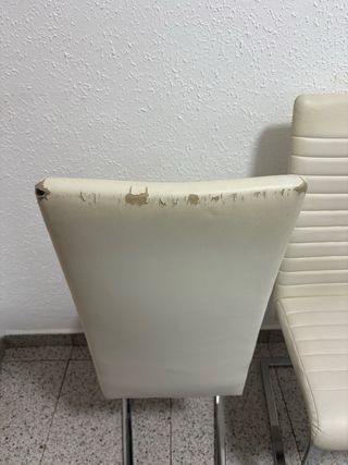 Pack 2 Sillas Beige y Plata