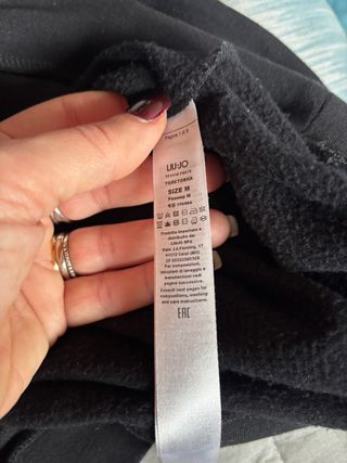 Felpa Liu Jo nera con brillantini Tg. M