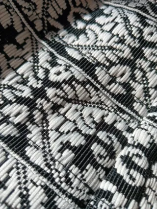 Vestido fiesta negro y blanco