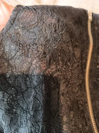 Vestido fiesta negro y blanco