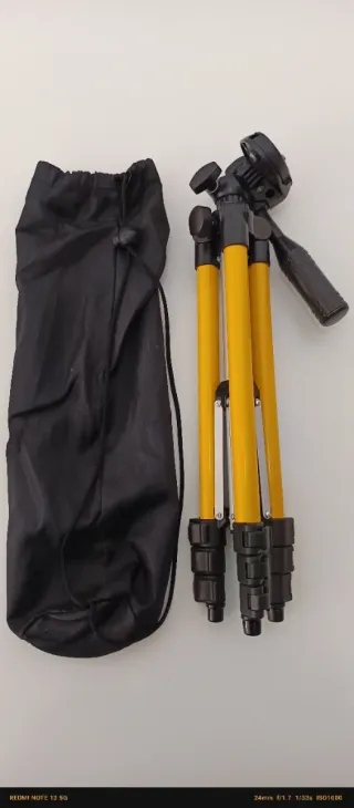 Trípode Cámara Fotos Amarillo