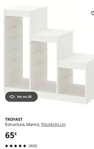 Mueble escalonado Ikea blanco