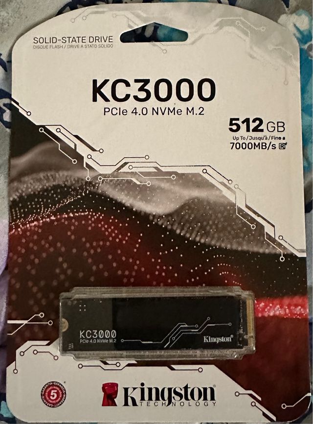 SSD NVMe M.2 PCIe 4.0 Kingston KC3000 512GB