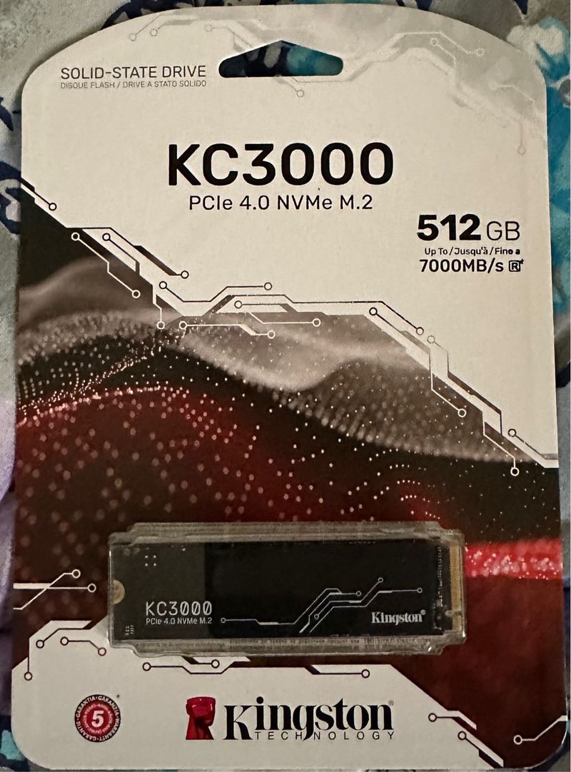 SSD NVMe M.2 PCIe 4.0 Kingston KC3000 512GB