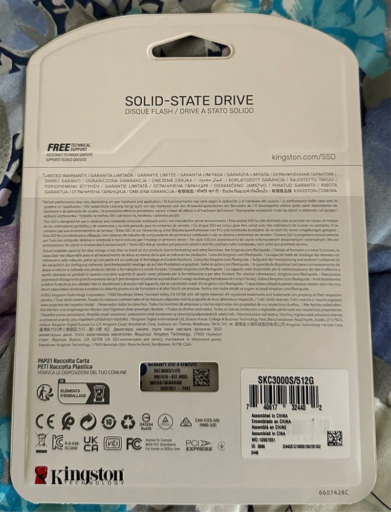 SSD NVMe M.2 PCIe 4.0 Kingston KC3000 512GB afbeelding 2