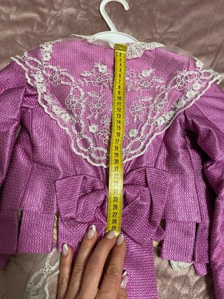 Traje de Fallera Niña rosa