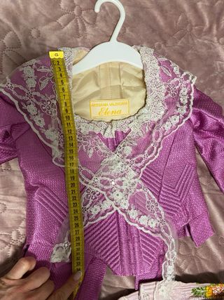 Traje de Fallera Niña rosa