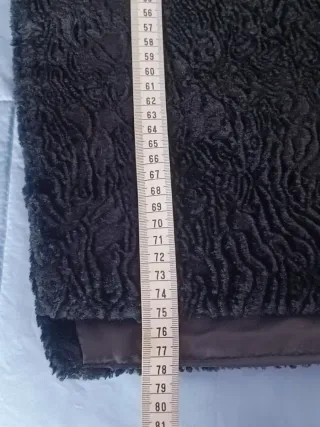 Cappotto donna simil astrakan nero XL