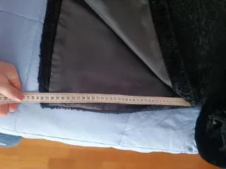 Cappotto donna simil astrakan nero XL