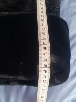 Cappotto donna simil astrakan nero XL