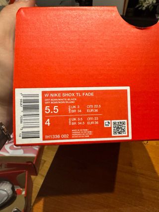 Nike Shox TL FADE Negro/Gris