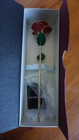 Gilded Rosa del amor NUEVO ideal regalo ver fotos