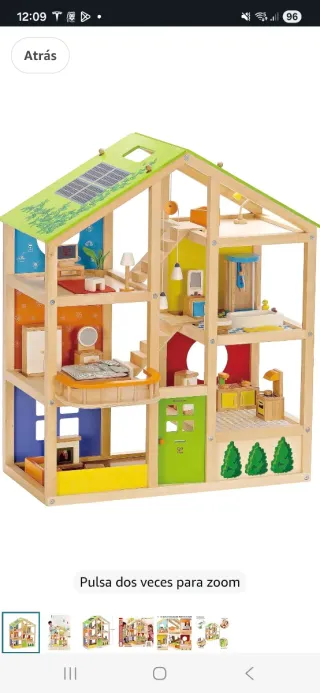 Casa de muñecas Hape de madera