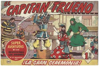 5 CUADERNILLOS CAPITAN TRUENO + 1 FACSIMIL.