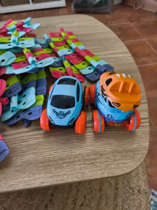 Pista flexible coches de juguete