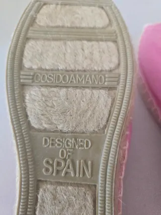 Alpargatas rosas mujer talla 41